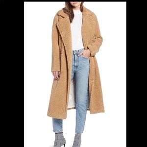 Something Navy Teddy Coat